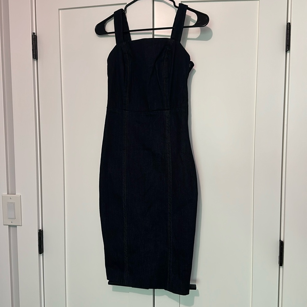 NWT Banana Republic Denim Stretch Midi Dress.